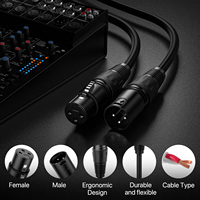Câble d'extension HIFI XLR en gros 10M Microphone Câble audio 3 broches Mâle/Femelle Micro Noir Tressé Blindé Amplificateur de voiture Mixeur