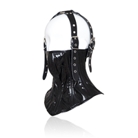 Jouet sexuel pour adultes, harnais de tête en cuir PU, BDSM, masque buccal, fétiche, dispositif de retenue, noir, 100% imperméable, marque NINGHAO