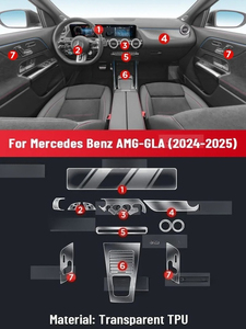 Film protecteur TPU anti-rayures pour l'intérieur de la voiture, console centrale, tableau de bord, navigation, pour <span class=keywords><strong>Mercedes</strong></span> Benz <span class=keywords><strong>AMG</strong></span> GLA 2024 2025 - Product Image 3