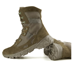 Bottes de désert TSB1016 en daim vert foncé, marron kaki de haute qualité – Stock standard - Product Image 2