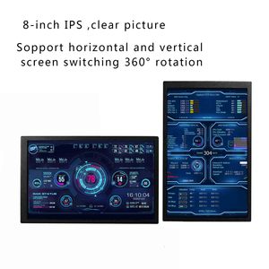 휴대용 PC 케이스 모니터, 범용 8 "1280x800 IPS LCD 화면, 비디오 포트, 유형 C 전원, <span class=keywords><strong>CPU</strong></span> GPU 디스플레이용 - Product Image 6