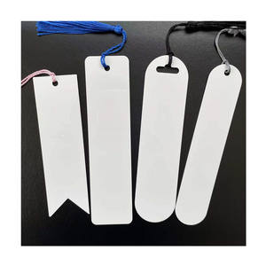 ที่คั่นหนังสืออะลูมิเนียมเคลือบเงาสีขาวสำหรับงานพิมพ์แบบระเหิด ปี <span class=keywords><strong>2026</strong></span> ขายดี พร้อมพู่ห้อย สามารถปรับแต่งได้ - Product Image 1