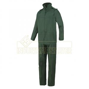 Ropa DE TRABAJO T/S de nailon verde completamente impermeable esencial - Product Image 1