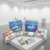 Boîte de rangement pour collection ETB Pokémon, avec protection UV à 99 %, en acrylique, avec couvercle à fermeture magnétique, pour présentation de paquets Booster Elite Trainer Case