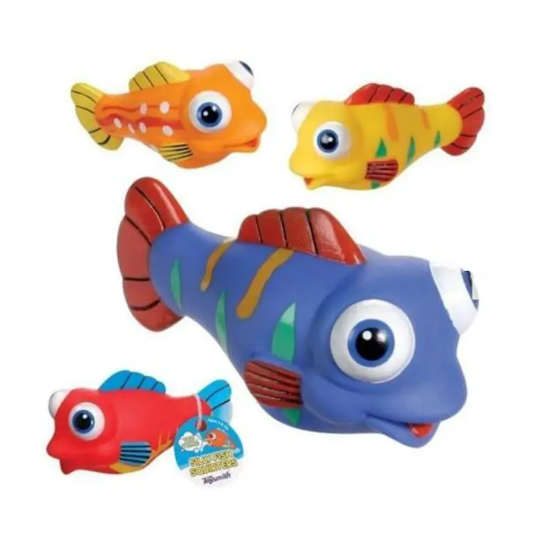 Brand new silicone fish foam tub toys bath toy bag organizer