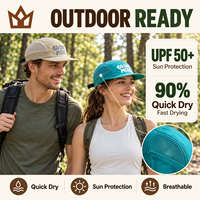 Casquette de course personnalisée à 5 panneaux UPF50+ séchage rapide légère respirante en maille pour trail, marathon, randonnée, sport – Vente en gros OEM ODM