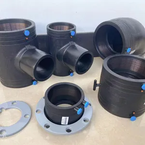 Jiangte HDPE PE100 Electrofusion Pipe Fitting For Water Reducing Tee Elbow Virgin Materials