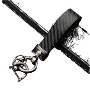 Wholesale Custom Luxury Retro Premium Leather Keychain with Premium Logo Alloy Metal Car Keychain for <b>Gifts</b> Carton Pattern Style - Product Image 1