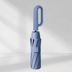 Parapluie de luxe moderne à 8 baleines, protection automatique solaire et pluie, pliable en 3, avec logo personnalisé, idéal pour cadeaux d'affaires, vente en gros - Product Image 1