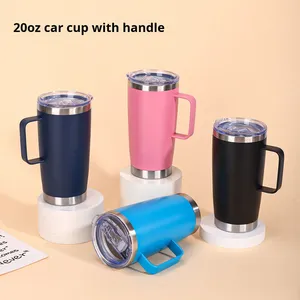 แก้วกาแฟมีฝาเลื่อน 20 ออนซ์ เกรดอาหาร สแตนเลส 304 ของขวัญเพื่อนเจ้าบ่าว แก้วน้ำราคาถูก ชุดแก้วน้ำ 20 ออนซ์ ASM26 - Product Image 6