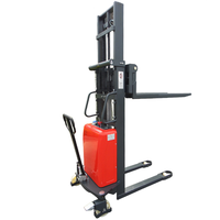 Venta caliente 1000KG-2000KG Apilador de paletas semieléctrico con carretillas elevadoras eléctricas Capacidades 2204lb/3306lb/4409lb