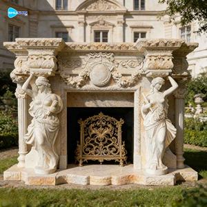 लिविंग रूम संगमरमर की पत्थर की फिजगह पत्थर के मैटल इटैलियन संगमरमर के चारों ओर - Product Image 5