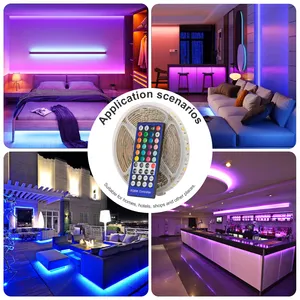 Led Strip Lights Led Strip Light Kit 16.4FT Ambient Multi Color Changing LED Strips Bedroom RGBW Light Strip Linear Waterproof Flexible