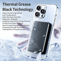 Batterie externe magnétique sans fil QI2 5000mAh/10000mAh, haute capacité, alliage d'aluminium, ultra-mince, charge rapide PD20W