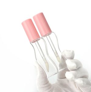 <strong>P</strong>-LAN Newest 18ml Plastic Empty Lip Gloss Container Custom Logo Pink Lip Gloss <strong>Tubes</strong> with Wand for Cosmetics Wholesale - Product Image 4