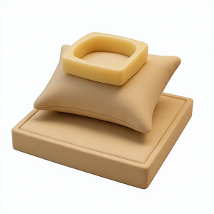 Customized Handmade <b>Resin</b> Mold <b>Sculpture</b> Artistic Home Decoration Round Shape Beige Color Bangle - Product Image 5