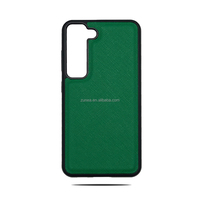 Étui en cuir Saffiano végétalien couleur boîte-cadeau personnalisée en cuir PU étui pour téléphone portable pour samsung S10 Plus S22 S23 Ultra Note 20 Ultra