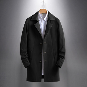 Giacca Casual da <span class=keywords><strong>Uomo</strong></span> Primaverile e Autunnale, Cappotto <span class=keywords><strong>Lungo</strong></span> Giovanile alla Moda - Product Image 4