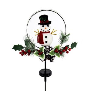 Lumière solaire de jardin en forme de bonhomme de neige, LED, décoration extérieure, résistante à l'eau, autoportante, alimentée par énergie solaire - Product Image 3