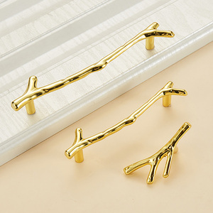 Sáng Tạo Bền Chi Nhánh Tủ Xử Lý Knobs Kẽm Hợp Kim Ngăn Kéo Cửa Tủ Đồ Nội Thất Nhà Bếp Phần Cứng Thân Cây Xử Lý Kéo - Product Image 1