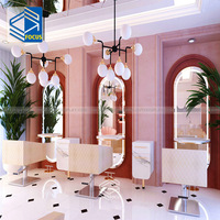 Salon de maquillage, magasin de maquillage, Design d'intérieur, vitrine de perruque cosmétique, Salon de beauté, meubles de magasin de parfum, Design de magasin