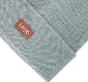 Gorro unisex de punto de color sólido, gorro informal cálido de algodón para invierno para adultos, talla única, ligero y plegable - Product Image 4