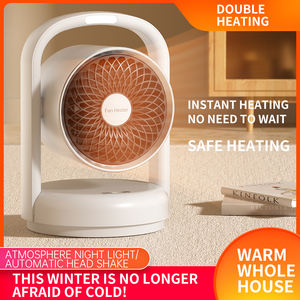 QIATAILI Oficina Calentador de habitación de invierno OEM 1500W PTC Calentador de manos Mini Calentador de espacio eléctrico Ventilador con altavoz Auto Shaking - Product Image 4