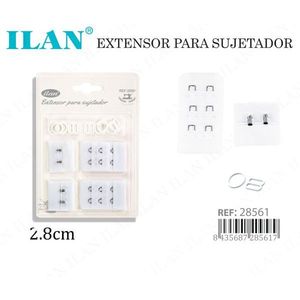 Extensor de Sujetador Ilan de 2.8cm, Blanco, para Ajustar el Sujetador - Product Image 3