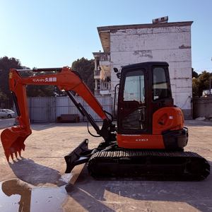 Mini-excavatrice Kubota KX163 d'occasion d'origine japonaise de 6,3 tonnes avec pompe à engrenages et roulement, faible nombre d'heures de fonctionnement, seconde main - Product Image 2