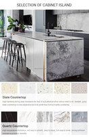 Armoires de cuisine de luxe au design moderne d'Australie kitchenette modulaire avec shaker et garde-manger armoires de cuisine tout-en-un prêtes à assembler