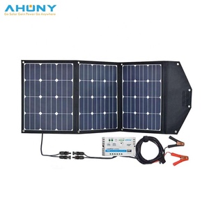 Kích thước nhỏ phổ biến di động năng lượng mặt trời bảng điều khiển 4x25W 100W năng lượng mặt trời bảng điều khiển cho thuyền TV biển RV Trailer powersports trượt tuyết - Product Image 1