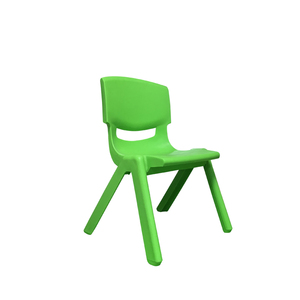 Silla Escolar Moderna de Plástico Verde 380x400x460mm, Muebles Resistentes para Niños para Uso en el Aula - Product Image 1