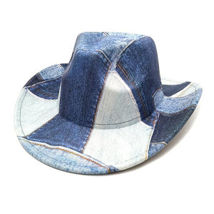 Chapeau de jazz en polyester personnalisé Zhenbang, nouveau style <span class=keywords><strong>western</strong></span> cowboy, printemps et été, motif feuille de dessin animé rayé, chapeau de cyclisme décontracté, pare-soleil - Product Image 2