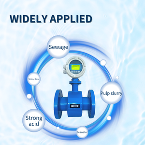 DN100 2インチ4 20mA RS485デジタルステンレス鋼電磁流量計IP65保護カスタマイズ可能OEM - Product Image 3