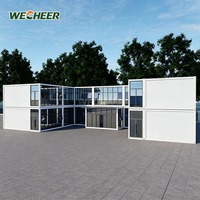 Maisons conteneurs préfabriquées, maisons modulaires à ossature acier, assemblage rapide, bâtiment portable pour dortoir de chantier
