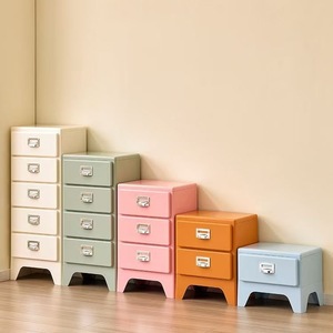 <b>Plastic</b> <b>Storage</b> <b>Drawers</b> Cabinet 1 2 3 4 5 Tier <b>Drawer</b> Organizer For Bedroom Office Easy To Clean Standing Type Rectangle Shape - Product Image 1