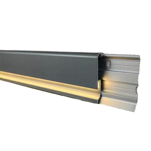 JARBIH 10パックミニマリストスカートボードH5cm(2インチ) ウォームライトシリコーンLEDストリップ照明アルミ床アクセサリー - Product Image 1