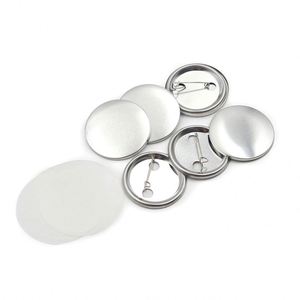 Round Shape <b>Button</b> <b>Badges</b> Pin Wholesale No MOQ Cheap Tin Plate <b>Badge</b> Material Blank Metal Printed Tinplate Supplier - Product Image 3