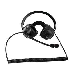 Casque radio bidirectionnel de qualité professionnelle avec annulation active du bruit de 24 dB et PTT pour une utilisation industrielle et de sécurité, noir, sur oreille - Product Image 2