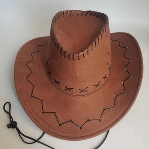 Sombrero Vaquero Occidental Barato <span class=keywords><strong>de</strong></span> Gamuza con Ala Ancha, Estilo Lujo Ligero, con Puntos, para Hombres y Mujeres, Ideal para Fiestas, Viajes al Aire Libre y Atuendos <span class=keywords><strong>de</strong></span> Escenario - Product Image 3