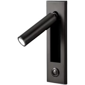 Lampe murale de chevet moderne de style nordique, corps métallique, pour chambre à coucher, lecture, éclairage encastré orientable avec interrupteur - Product Image 2
