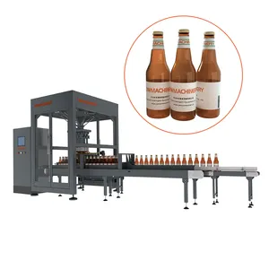 Robot Case Packer Automatic Plastic/Glass Bottles Tin Can Carton Box Packaging Packing Machine