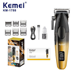 Kemei Electric <b>Hair</b> <b>Clipper</b> KM-1788 Digital Display Professional High Speed Salon <b>Clipper</b> Brushless Motor 7000-9000rpm - Product Image 5