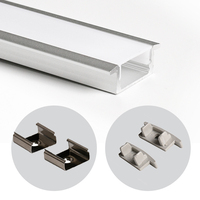 Profilé LED en aluminium encastrable 1708A de qualité supérieure pour ruban LED