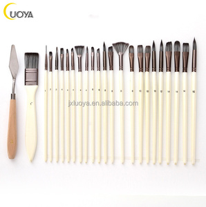 <strong>Best</strong> Black Wood Handle Nylon Hair Oil <strong>Paint</strong> <strong>Brush</strong> Set for <strong>Artists</strong> - Product Image 3