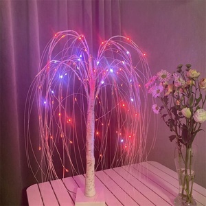 Bonsái iluminado que cambia de Color, <span class=keywords><strong>sauce</strong></span> <span class=keywords><strong>llorón</strong></span>, árbol iluminado con control remoto, alta calidad, 1,5 pies, 2 pies, 90 LED - Product Image 2