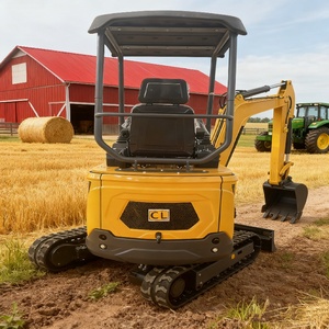 Venta al por Mayor de Mini Excavadoras Compactas Amarillas CHUANGLIAN de 1.7 Toneladas con Motor LAIDONG380, 1 Año de Garantía, Capacidad de Cucharón de 0.03m - Product Image 6