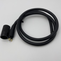 Connecteur rv enfichable à 2 broches, en acier inoxydable, pour cadre de mer humide, mchb2m, MCIL2F, ip69