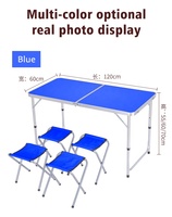 Ensemble de table et de chaises pliantes de camping et de pique-nique en alliage d'aluminium YILU