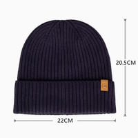 Chapeau en tricot en fibre de bambou naturelle ultra-douce, respirant, chaud et doux pour la peau